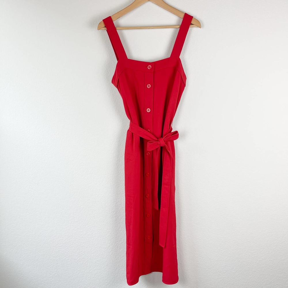 Everlane The Japanese GoWeave Picnic Dress in Red Size 6
